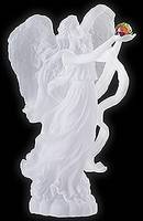 Crystalline Look Angel with Cherub